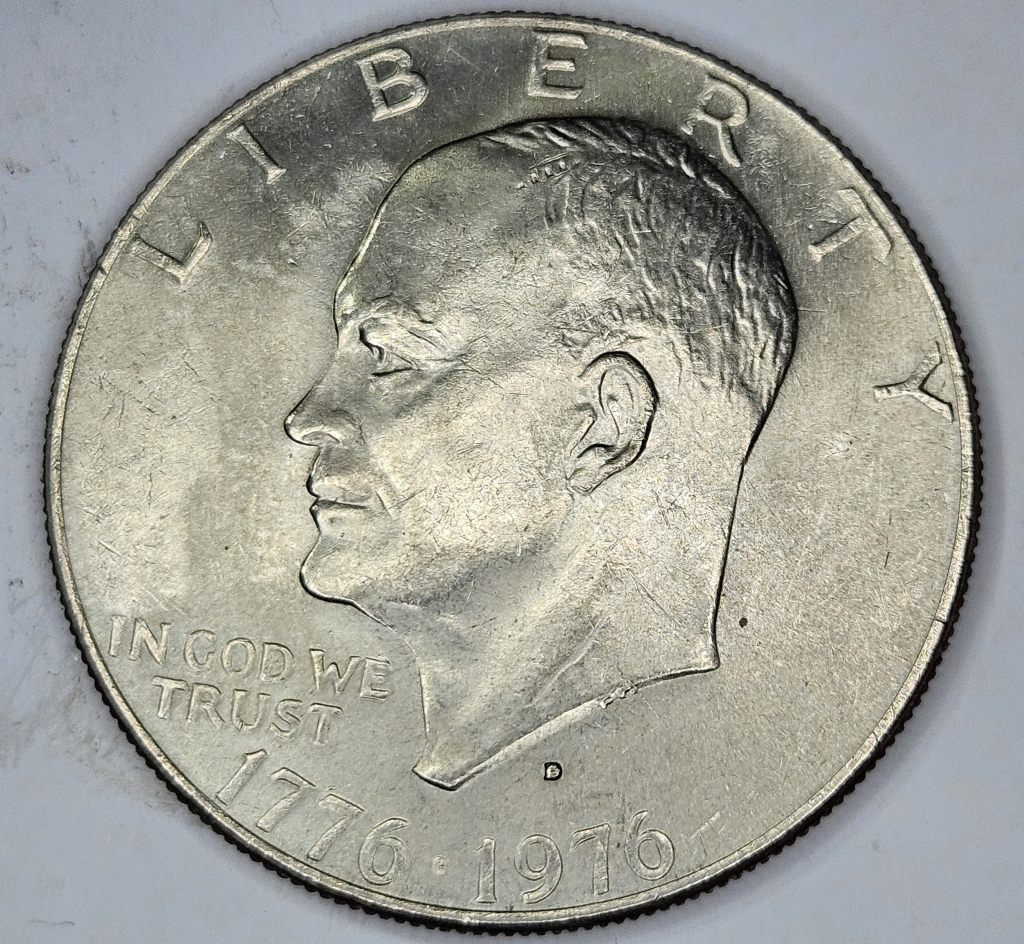 1976 "D" Denver Mint Bicentennial Eisenhower IKE Dollar -