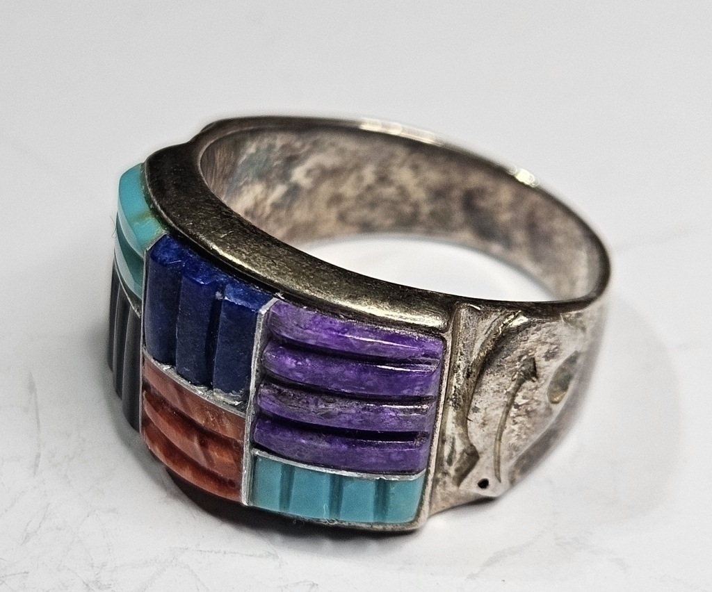 Sterling Silver Multi Stone Ring
