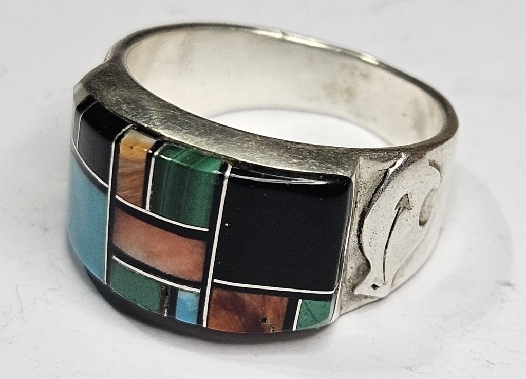 Cool Sterling Silver Multi Stone Ring