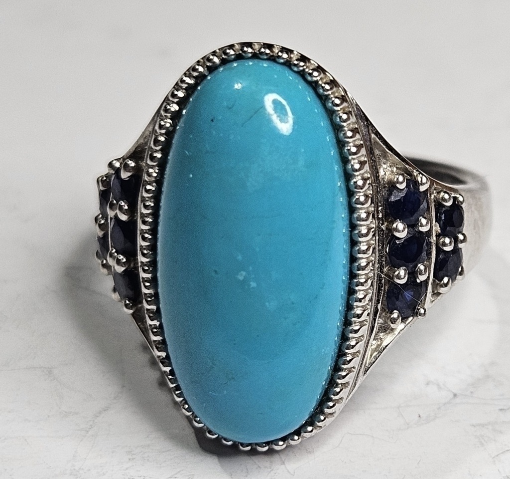 Sterling Silver Turquoise Color Ring
