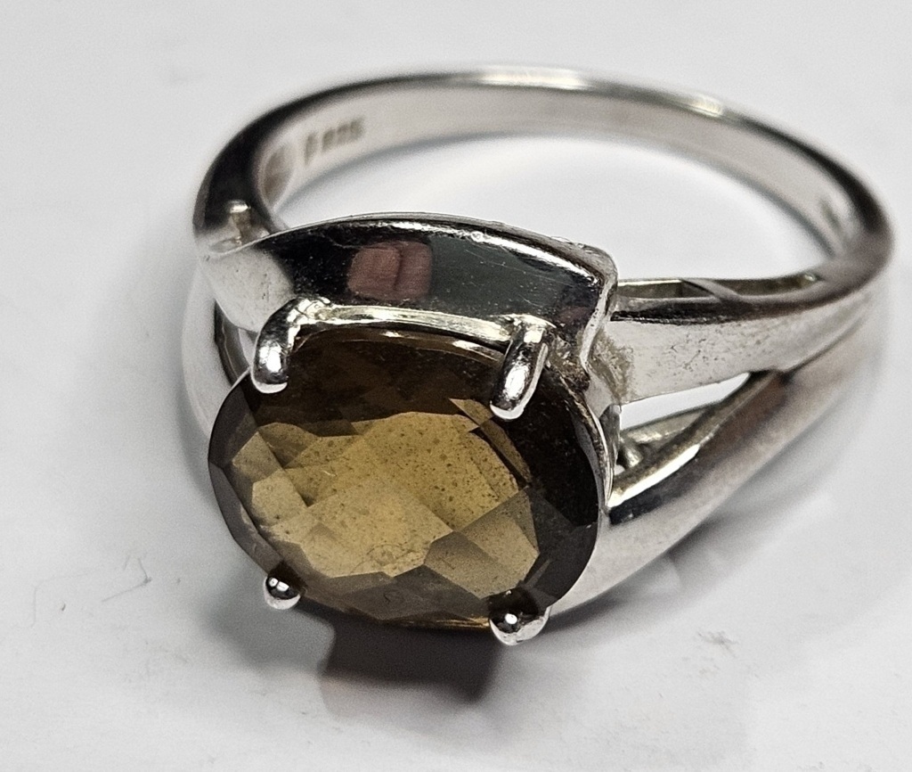 Sterling Silver Fashion Gemstone Ring