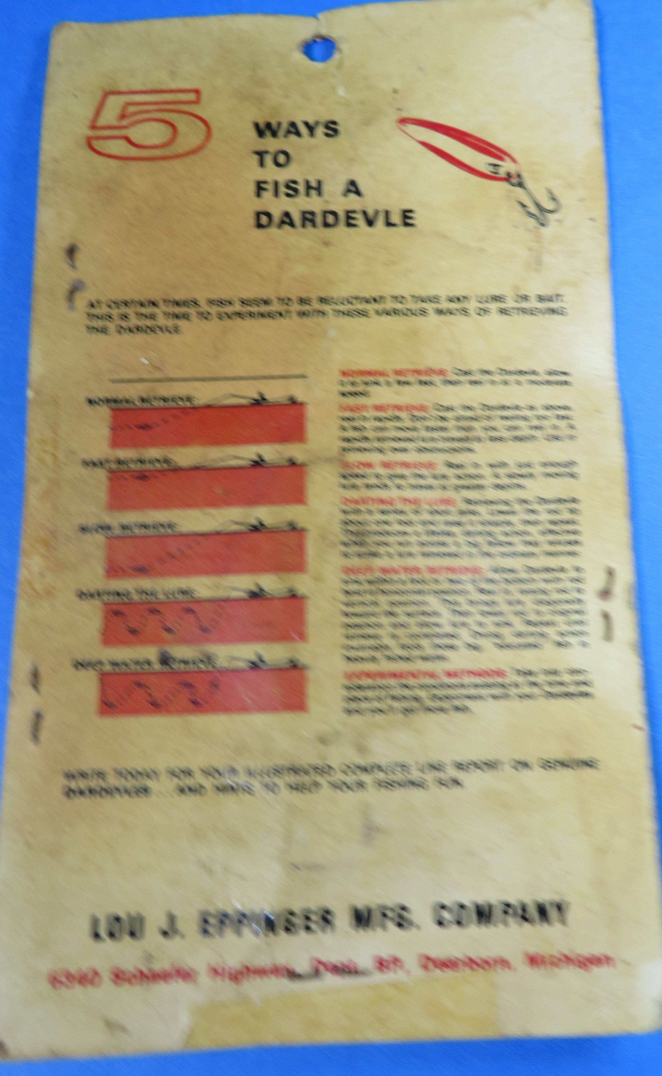 Eppingers DAREDEVLE Spinning Lure - Original Package - | Property Room