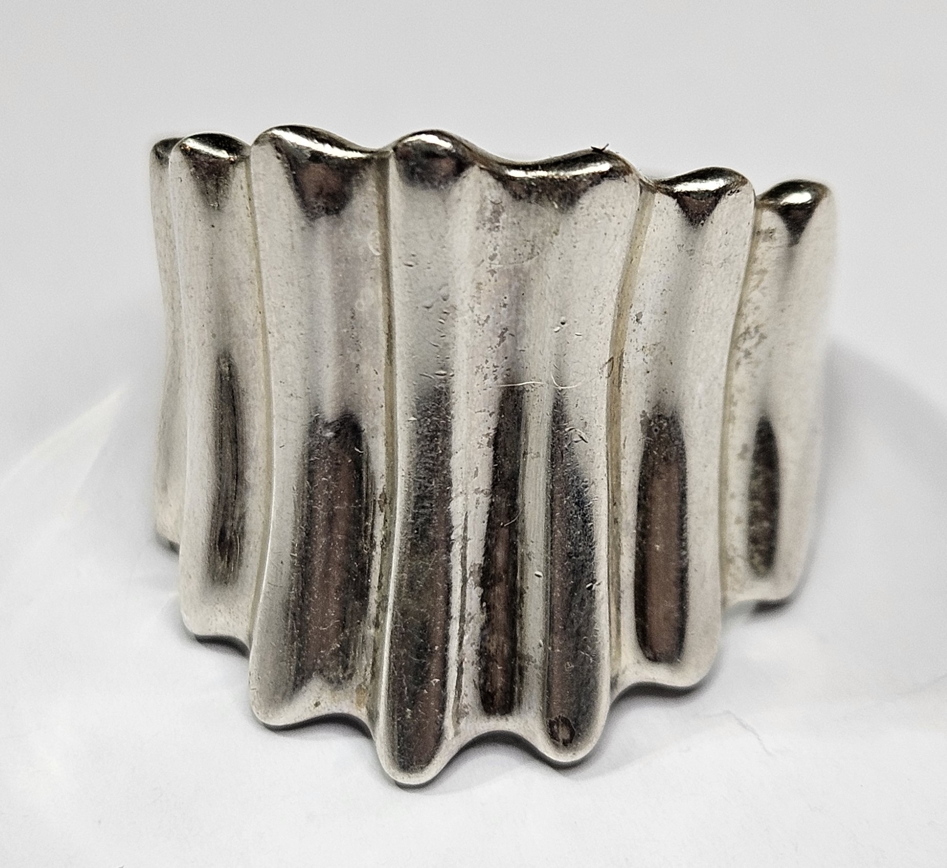 Sterling Silver Shield Style Ring