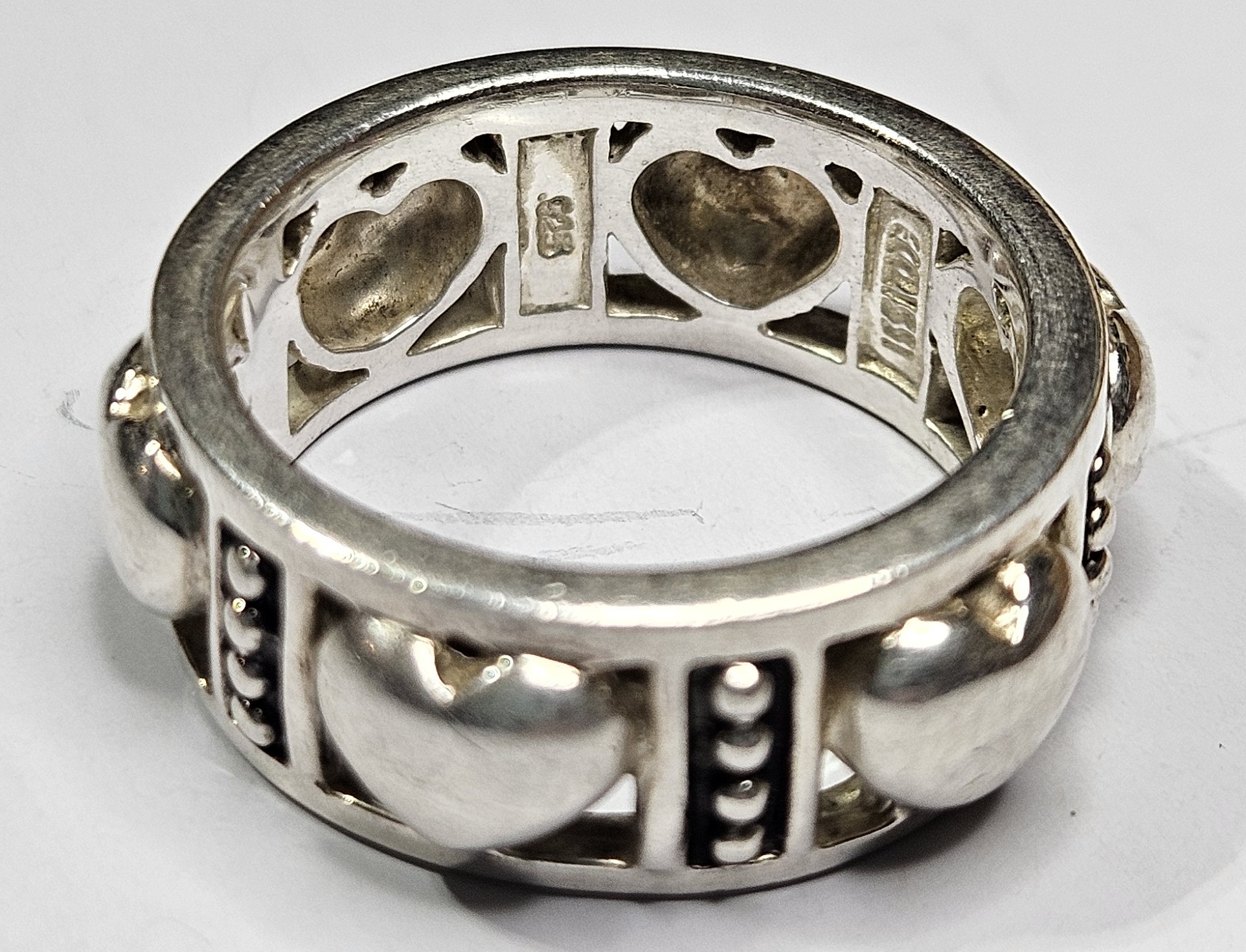 Sterling Silver Heart Design Ring