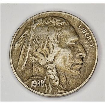 1938 D VF Grade Buffalo Nickel