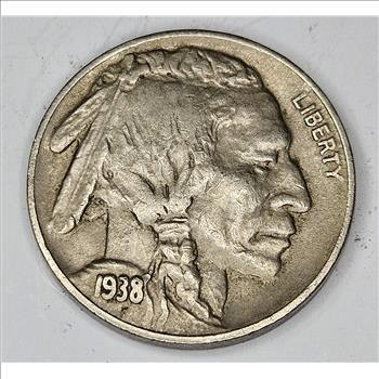 1938 D XF Grade Buffalo Nickel