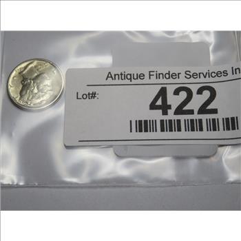 1945 s - BU Grade Mercury Dime