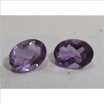 2  tcw. Natural Oval Amethyst Gemstones