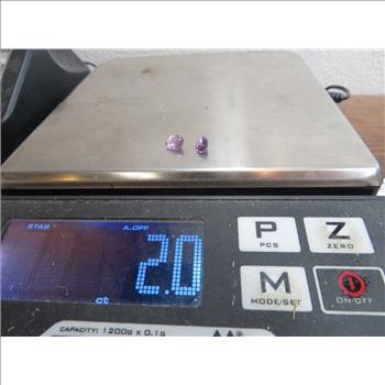 2  tcw. Natural Oval Amethyst Gemstones