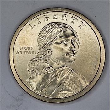 2009 Sacagawea Dollar - No Date or Mint Mark on Face - Non Circulation Type -