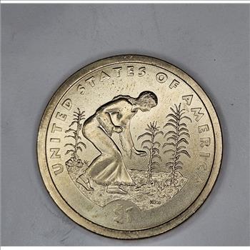 2009 Sacagawea Dollar - No Date or Mint Mark on Face - Non Circulation Type -