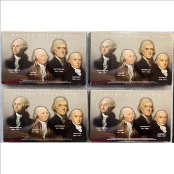 (4) 2007 US Presidential Proof Dollar Sets - 16 Total Coins in OMP- PRICE REDUCED!