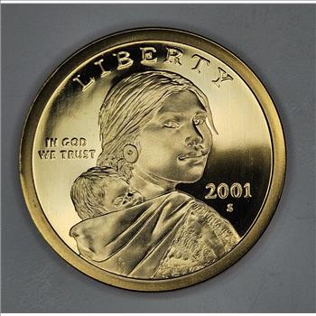 2001 s Sacagawea Proof Dollar- USA Coin