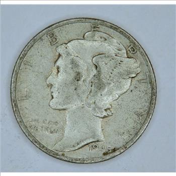 1945 Large S Mercury Dime