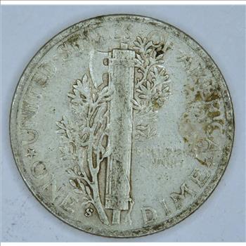 1945 Large S Mercury Dime