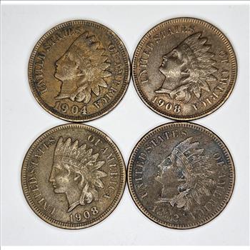 1882 XF-1908 XF Plus-1904 XF Plus-1908 XF Indian Head Cents