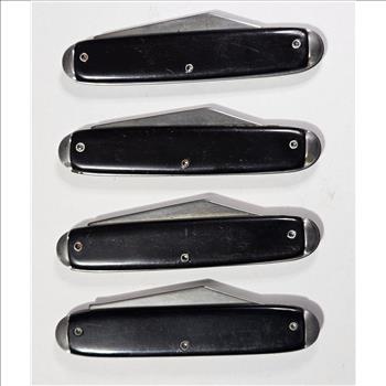 Lot of 4 Roy Rogers- Gene Autry - Novelty USA Made Pocket Knives - TV Golden Age Era Collectibles