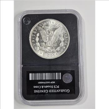 1921 Genuine Uncirculated Morgan Dollar in Slab