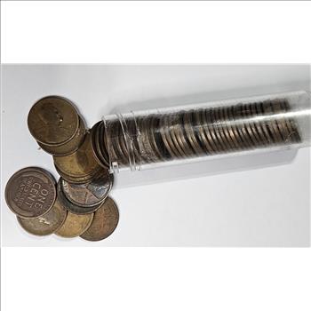 Old Dealer Roll of Lincoln Wheat Cents - Teens