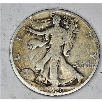1920 Double Die Reverse Walking Liberty Half Dollar Error Coin