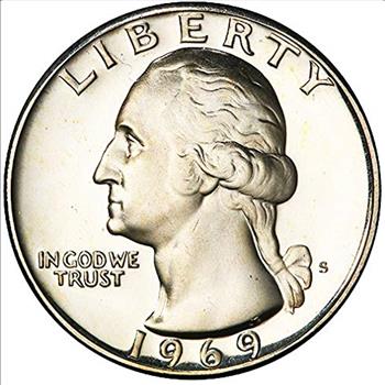 1969 S Proof Washington Quarter -