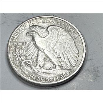 1939 Natural Untouched AU Grade Walking Liberty Half Dollar -
