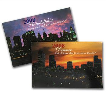 2008 US MINT Set - P & D Sets - 