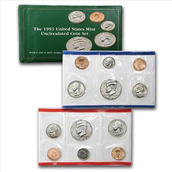 1993 US MInt Set in OMP - P & D Sets