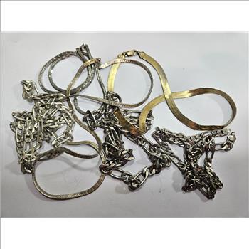 Assorted Necklaces- Silvertone and Goldtone 