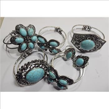 Lot of Faux Turquoise Items