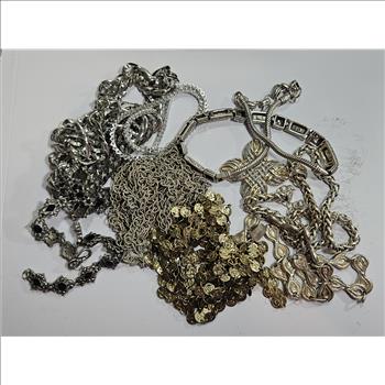 Assorted Vermeil and Silvertone Items - Heavy Bag Lot