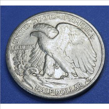 1943 S XF-AU Walking Liberty Half Dollar