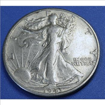 1943 S XF-AU Walking Liberty Half Dollar