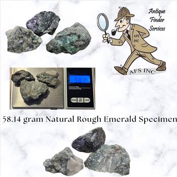 58.14 gram Natural Rough Mine Cut Emerald Specimens