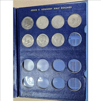 (23) Kennedy Half Dollars in Whitman Book - 40%-90%-Proof Editions 