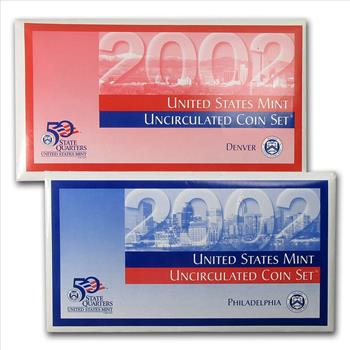 2002 US Mint Set - P-D Mint Sets