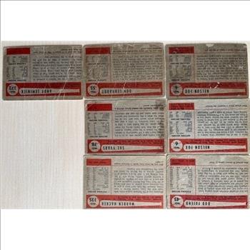 Lot of 7 1950's Baseball Cards - Collectible MLB Items