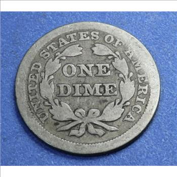 1853 Seated Liberty Dime