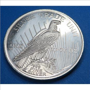 1986 Peace Silver Dollar Design 1 oz Silver Round - Prooflike Fields