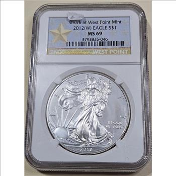 2012 West Point Mint - MS 69 NGC US Silver Eagle