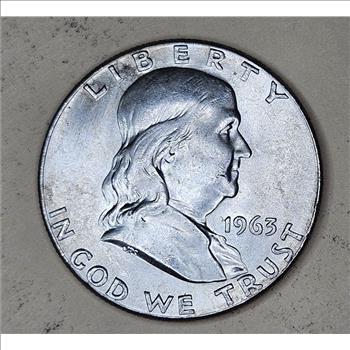 1963 BU Grade Franklin Half Dollar