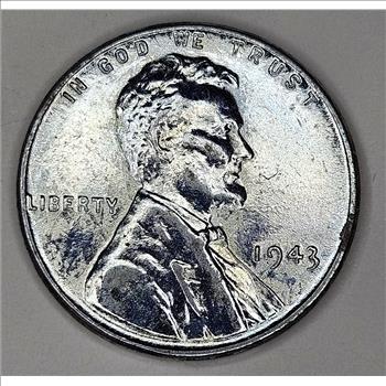 1943 AU Lincoln Steel Cent- WWII Emergency Issue Lincoln Cent- USA Coin