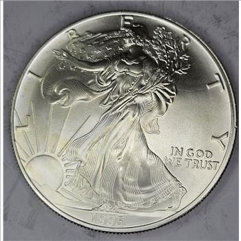 1995 Better Date US Silver Eagle - LOW MINTAGE -