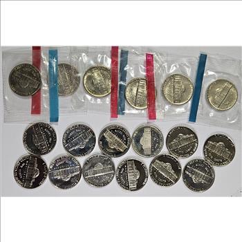 (18) Assorted Date US Mint and Proof Jefferson Nickels