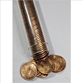 Roll of 1960 P GEM BU RED Lincoln Cent Roll