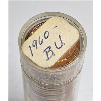Roll of 1960 P GEM BU RED Lincoln Cent Roll