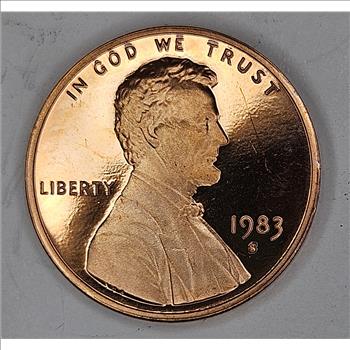 1983 s Lincoln Memorial Proof Cent-USA Coin