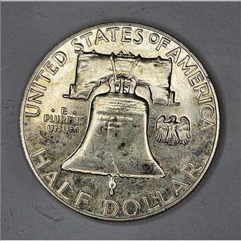 1963 Toned GEM PROOF Franklin Half Dollar