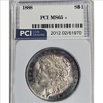 1888 P MS 65 + Morgan Silver Dollar - $390 Coin Guide MEDIAN for PLUS Grade - Lowered Price!