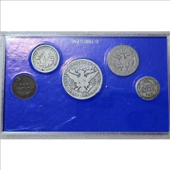 Americana Series Barber Silver Liberty Coins - 
